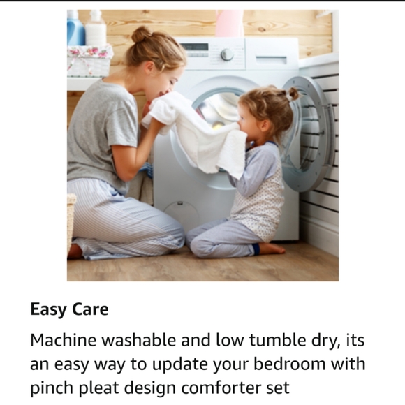 PALATIAL KING-120X98 3 PIECE PINCH PLEAT COMFORTER SET - Picture 7 of 8